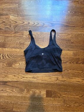 lululemon athletica Black Camo Scoop Sports Bra